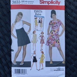 Simiplicity 1960’s Retro Pattern copyright 2007 NOT USED